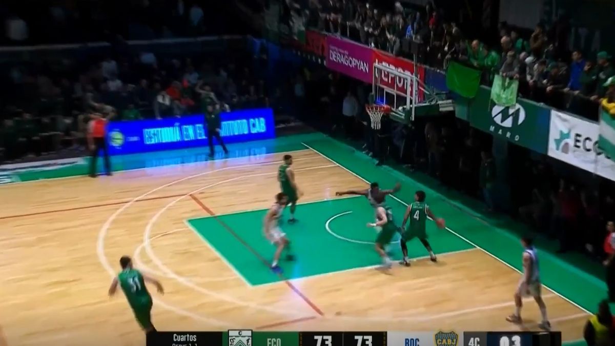 El punto de Emilio el Tucu Lezcano quedó para la historia de la Liga Nacional de Básquet.