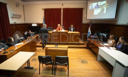 El juicio por la explotación de Mónica Aquino se realizó en la sala 6 de tribunales. El juicio por la explotación de Mónica Aquino se realizó en la sala 6 de tribunales.