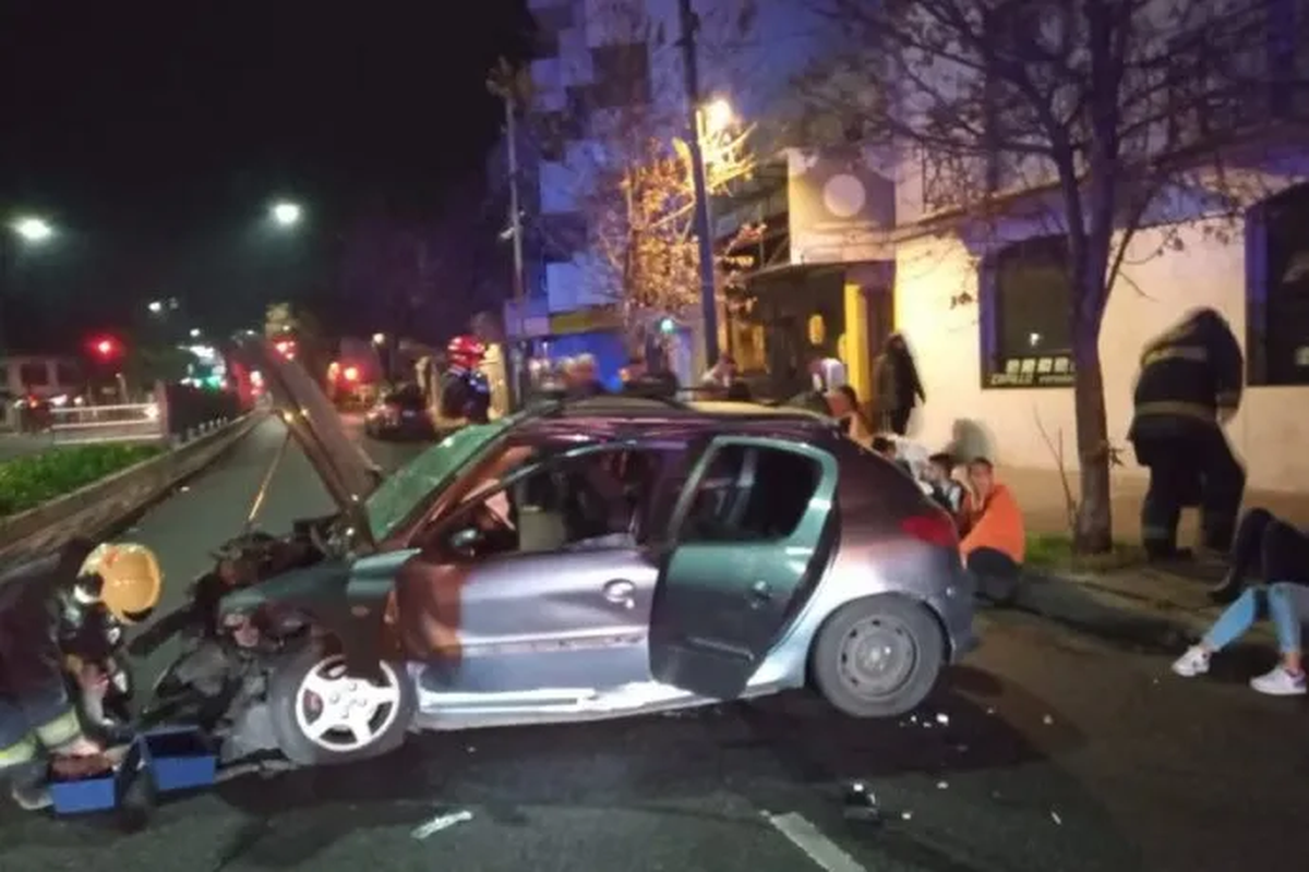 El choque ocurrió tras salir de un boliche en cercanía del lugar del choque