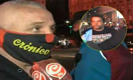 Atacaron a un móvil de Crónica en un banderazo en el Obelisco Atacaron a un móvil de Crónica en un banderazo en el Obelisco