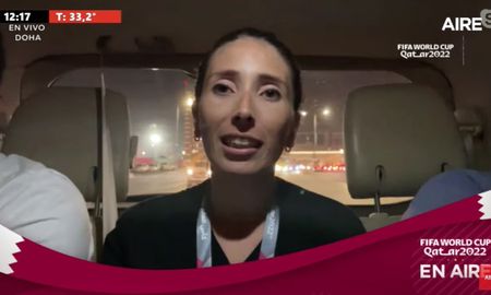 El equipo de AIRE en Qatar presentó a la guía turista argentina que los llevó al desierto. El equipo de AIRE en Qatar presentó a la guía turista argentina que los llevó al desierto.