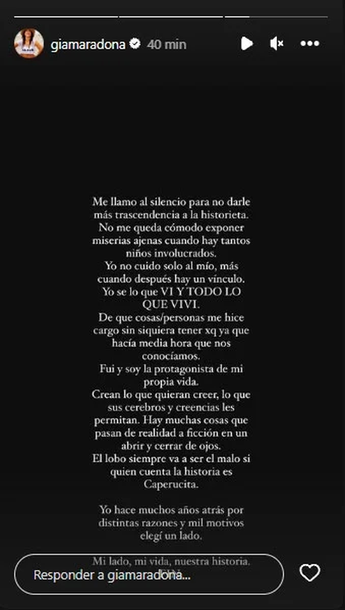 Gianinna Maradona hizo un descargo contra los dichos de Jimena Barón.