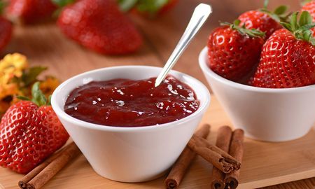 Mermelada de frutilla sin azúcar. Mermelada de frutilla sin azúcar.