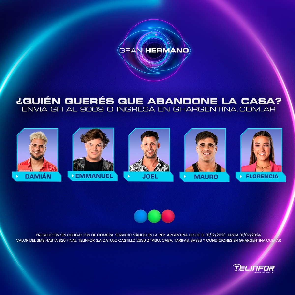 Los nominados para abandonar la casa de Gran Hermano. Los nominados para abandonar la casa de Gran Hermano.