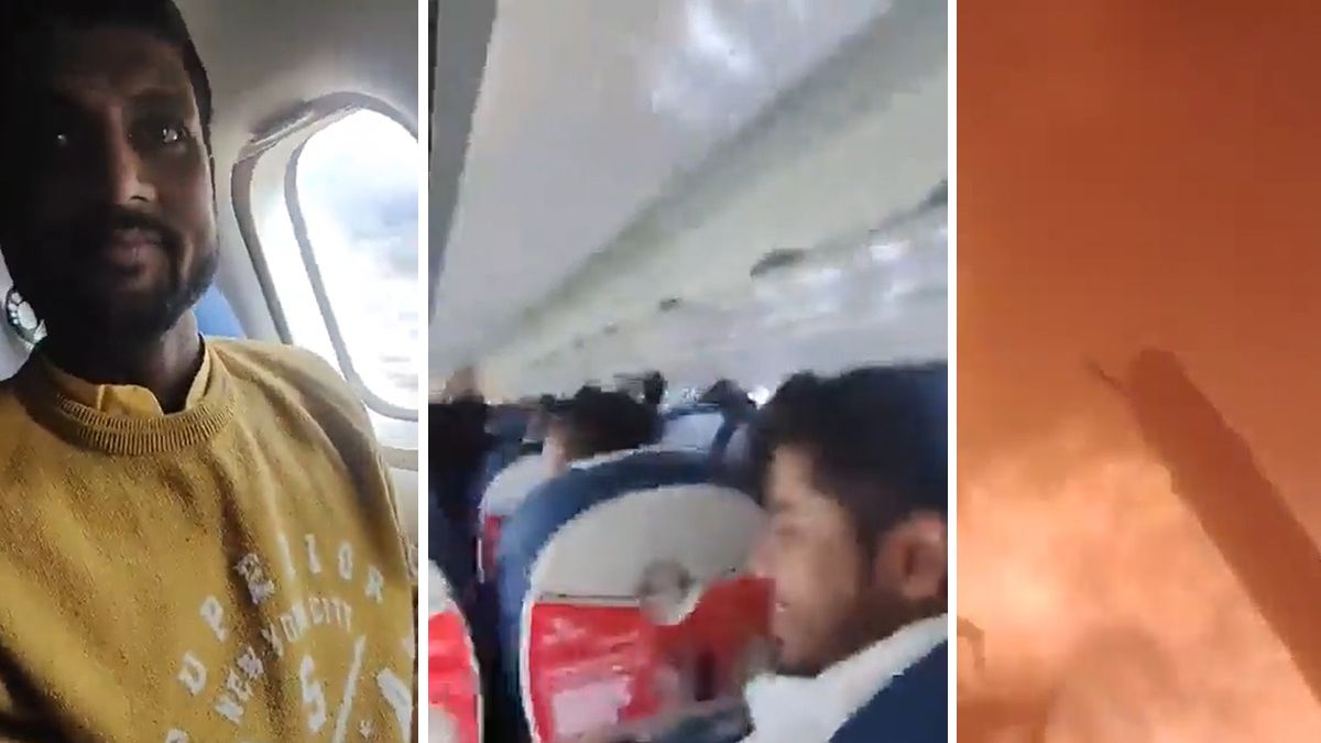 Nepal el video del momento en el que el avión cae, filmado por un pasajero