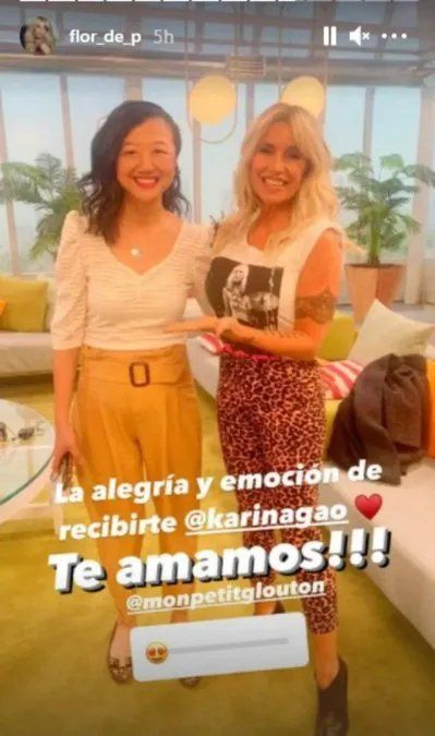 Karina Gao regresó al programa de Flor Peña.