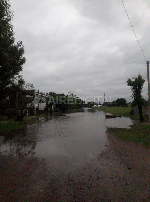 Calles de Marcelino Escalada el domingo despu&eacute;s de las intensas lluvias