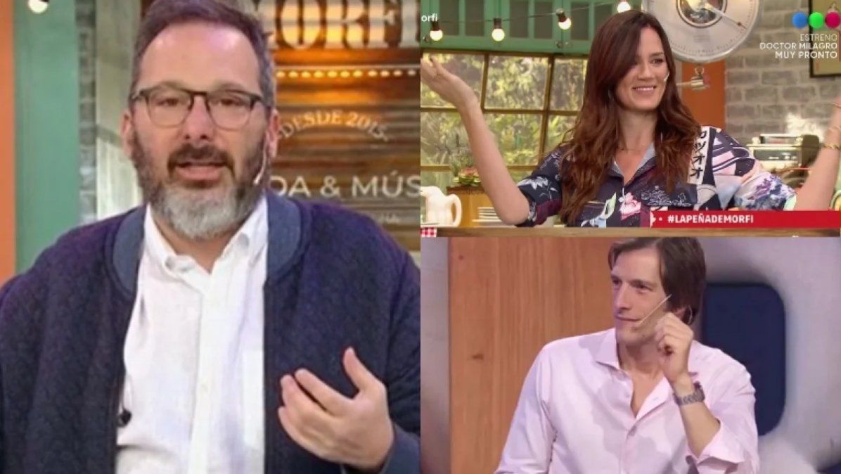 Paula Chaves e Iván de Pineda colaboraron en la conducción de "La Peña de Morfi" ante la ausencia de Gerardo Rozín.
