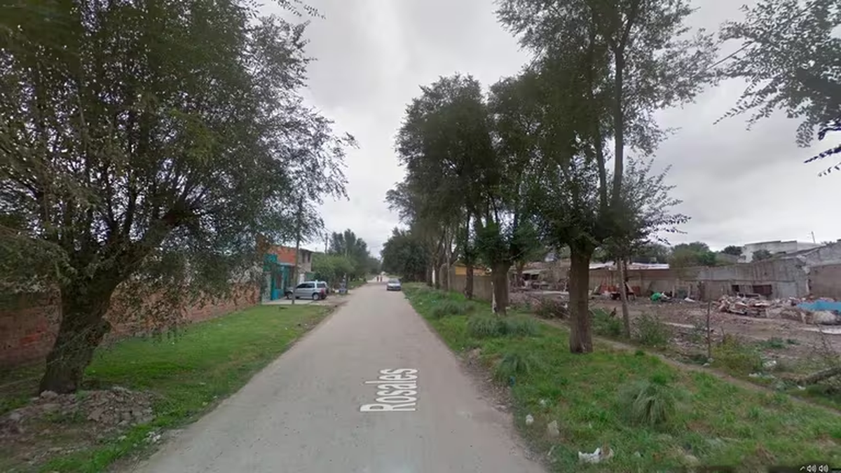 La cuadra de la periferia de Mar del Plata en la que ocurrió el doble crimen Foto: Google Street View La cuadra de la periferia de Mar del Plata en la que ocurrió el doble crimen Foto: Google Street View