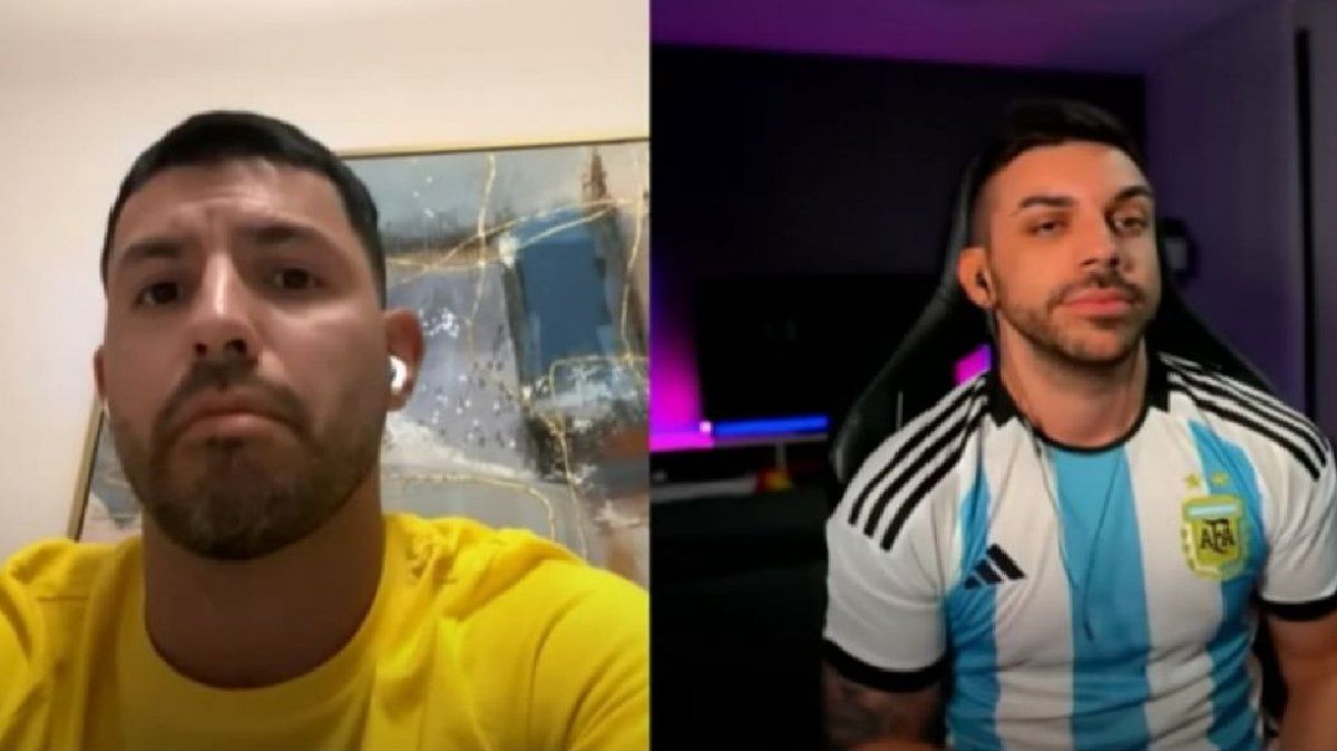 Fuerte cruce del Kun Agüero y el streamer español DJ Mariio: Anda a jugar al FIFA vos