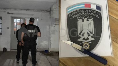 Amenazó a su pareja con un cuchillo en Santo Tomé y terminó preso