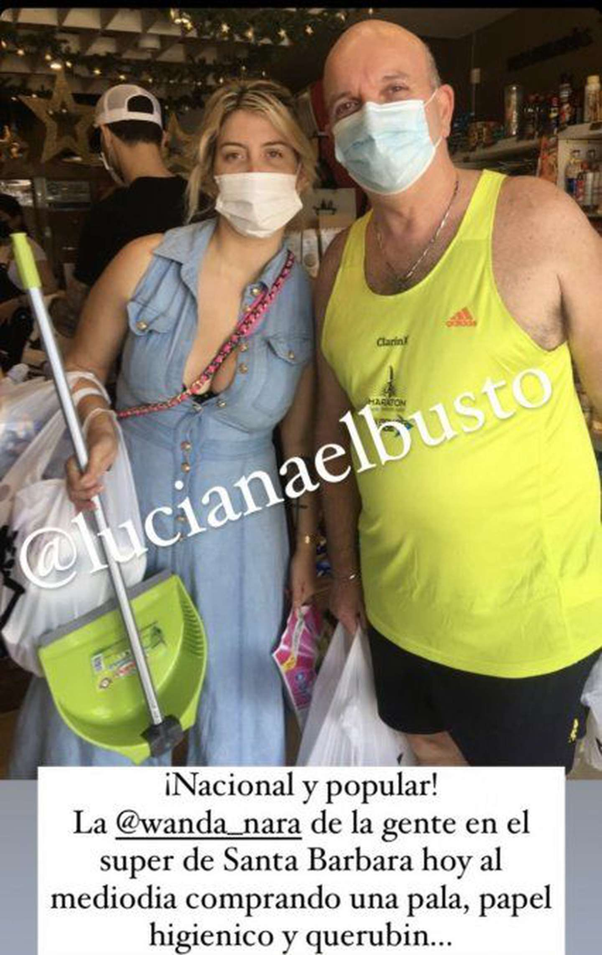 Wanda Nara fue de compras luego de Navidad.