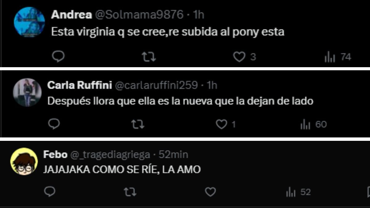 Los fanáticos de Gran Hermano reaccionaron al comentario de Virginia Demo. Los fanáticos de Gran Hermano reaccionaron al comentario de Virginia Demo.