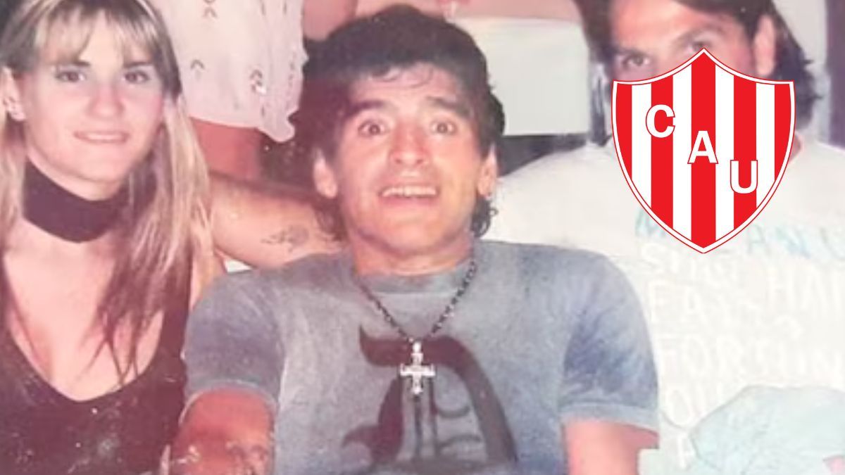La foto inédita de ex jugadores de Unión en el cumpleaños 45 de Diego Maradona y el regalo que se llevó uno