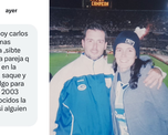 Una foto perdida y un mensaje de Twitter encontró a la pareja 20 años después: son hinchas de Atlético Rafaela Una foto perdida y un mensaje de Twitter encontró a la pareja 20 años después: son hinchas de Atlético Rafaela