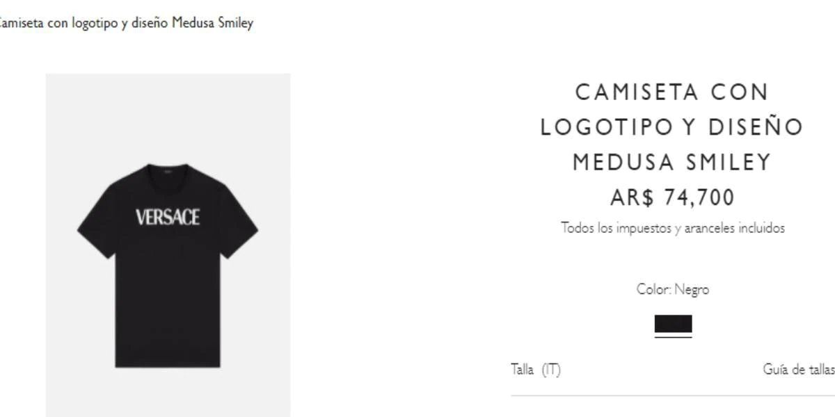 La remera que lució Antonela Roccuzzo.