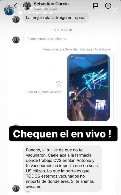 Poncho de Nigris compartió todo en su cuenta de Instagram.