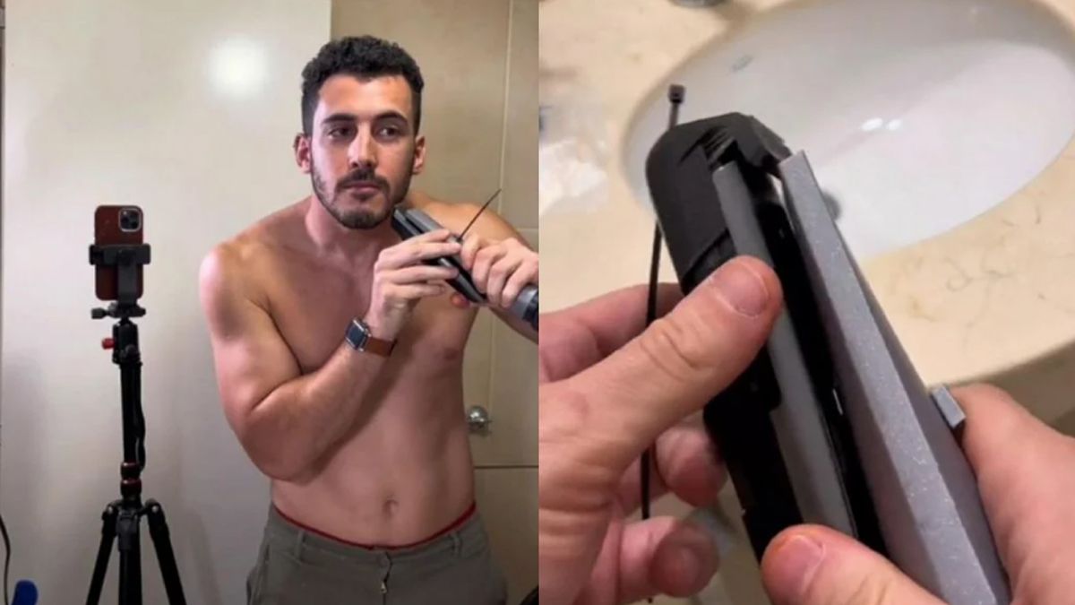 Manuel Aquino Rolón, el correntino que se hizo viral por crear la afeispiradora.&nbsp;