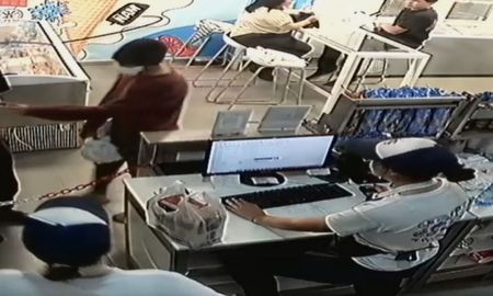 Santo Tomé: captura del video del ladrón en la heladería Santo Tomé: captura del video del ladrón en la heladería