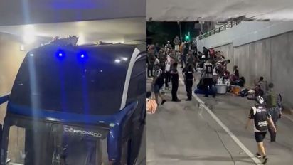 Un micro con hinchas de Chaco For Ever quedó incrustado en un túnel y varias personas resultaron heridas