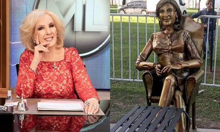 Quitarían la estatua de Mirtha Legrand en Villa Cañás: el motivo Quitarían la estatua de Mirtha Legrand en Villa Cañás: el motivo