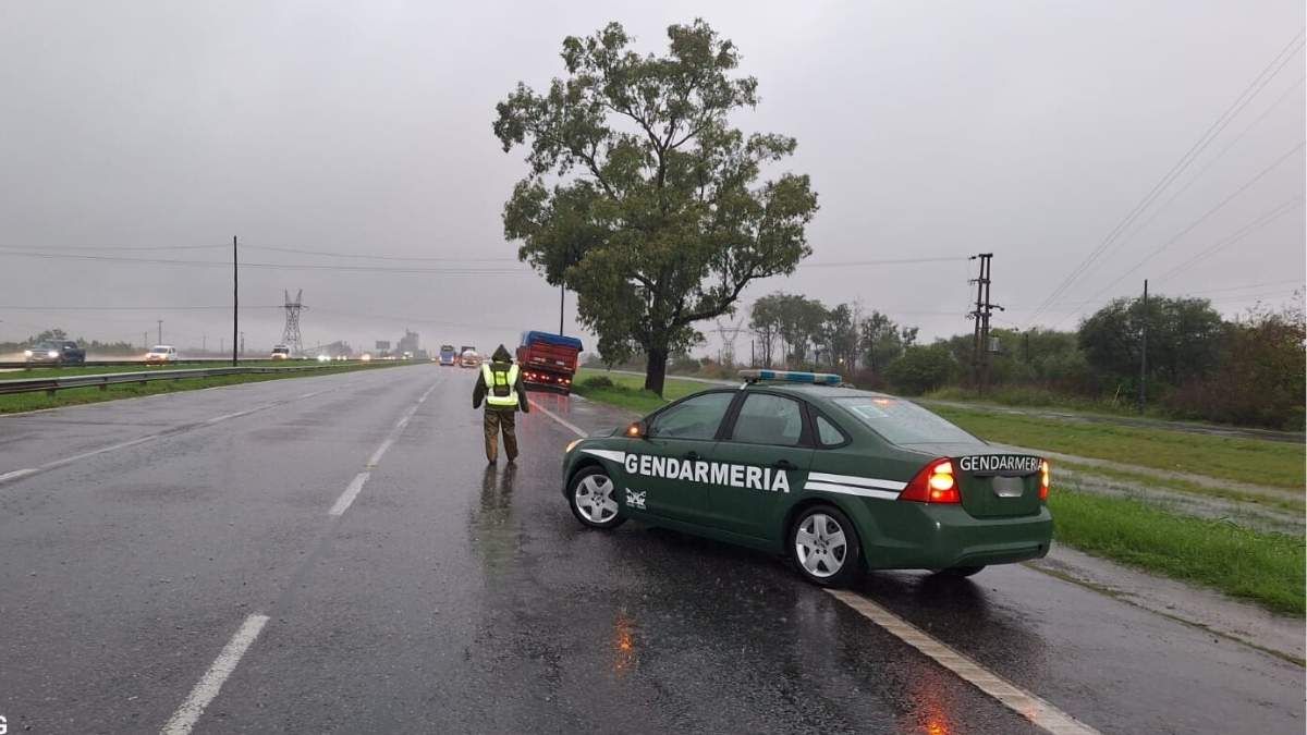 Un fuerte temporal azotó la provincia de Buenos Aires. 