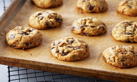 Cookies con chips de chocolate para la merienda. Cookies con chips de chocolate para la merienda.