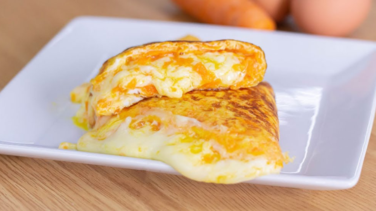 Omelette de zanahoria: la receta fácil