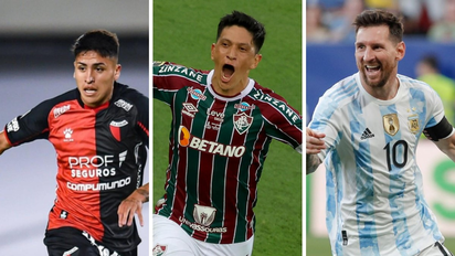 Germán Cano subió una foto que les recordó el festejo de Facundo Farías a los hinchas de Colón