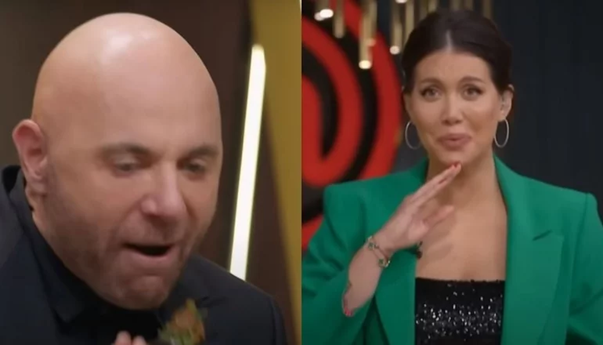 En MasterChef, un comentario con humor de Wanda Nara terminó casi en un accidente para Germán Martitegui.