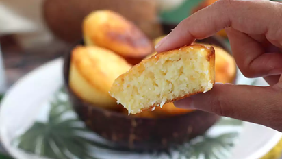 Los muffins de coco brasileños que sorprenden con un ingrediente secreto