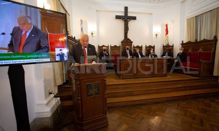 Rafael Gutiérrez defendió el rol de la Corte Suprema de Santa Fe en la lucha contra el narcotráfico. Rafael Gutiérrez defendió el rol de la Corte Suprema de Santa Fe en la lucha contra el narcotráfico.