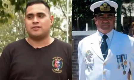 Brian Akins reclamó justicia por el homicidio de su padre, el suboficial mayor retirado de la Infantería de Marina Ricardo Akins. Brian Akins reclamó justicia por el homicidio de su padre, el suboficial mayor retirado de la Infantería de Marina Ricardo Akins.