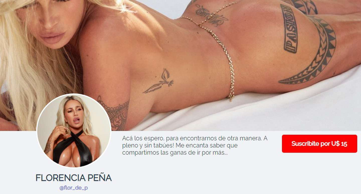 Flor Pe&ntilde;a subir&aacute; contenido en un sitio para adultos.