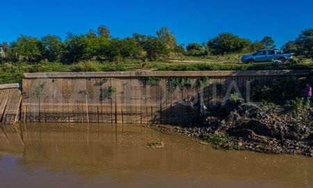 El terraplén Garello presenta un desmoronamiento de más de 40 metros. El terraplén Garello presenta un desmoronamiento de más de 40 metros.