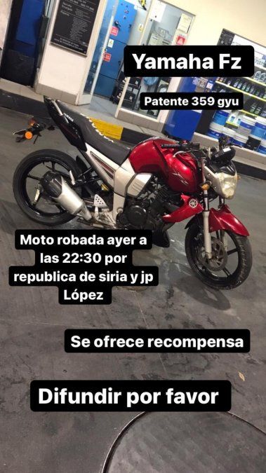 Dos ladrones armados se llevaron la moto y el miércoles lo llamaron negociar la devolución a cambio de dinero. Ocurrió en Barrio María Selva.