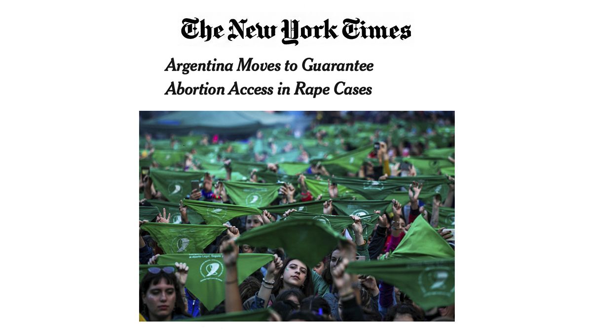 La prensa internacional y dirigentes católicas celebran el nuevo protocolo de aborto no punible