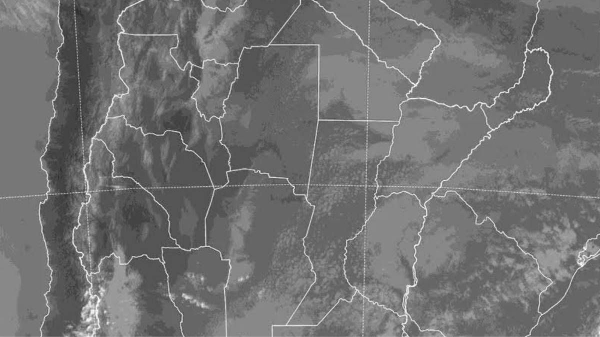 La imagen satelital muestra nubosidad de baja altura sobre la provincia. Las condiciones de estabilidad se mantendr&aacute;n hasta el viernes, previo al cambio de masa de aire.