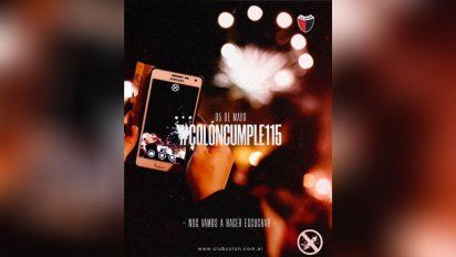 #ColónCumple115 y así lo festeja en redes sociales