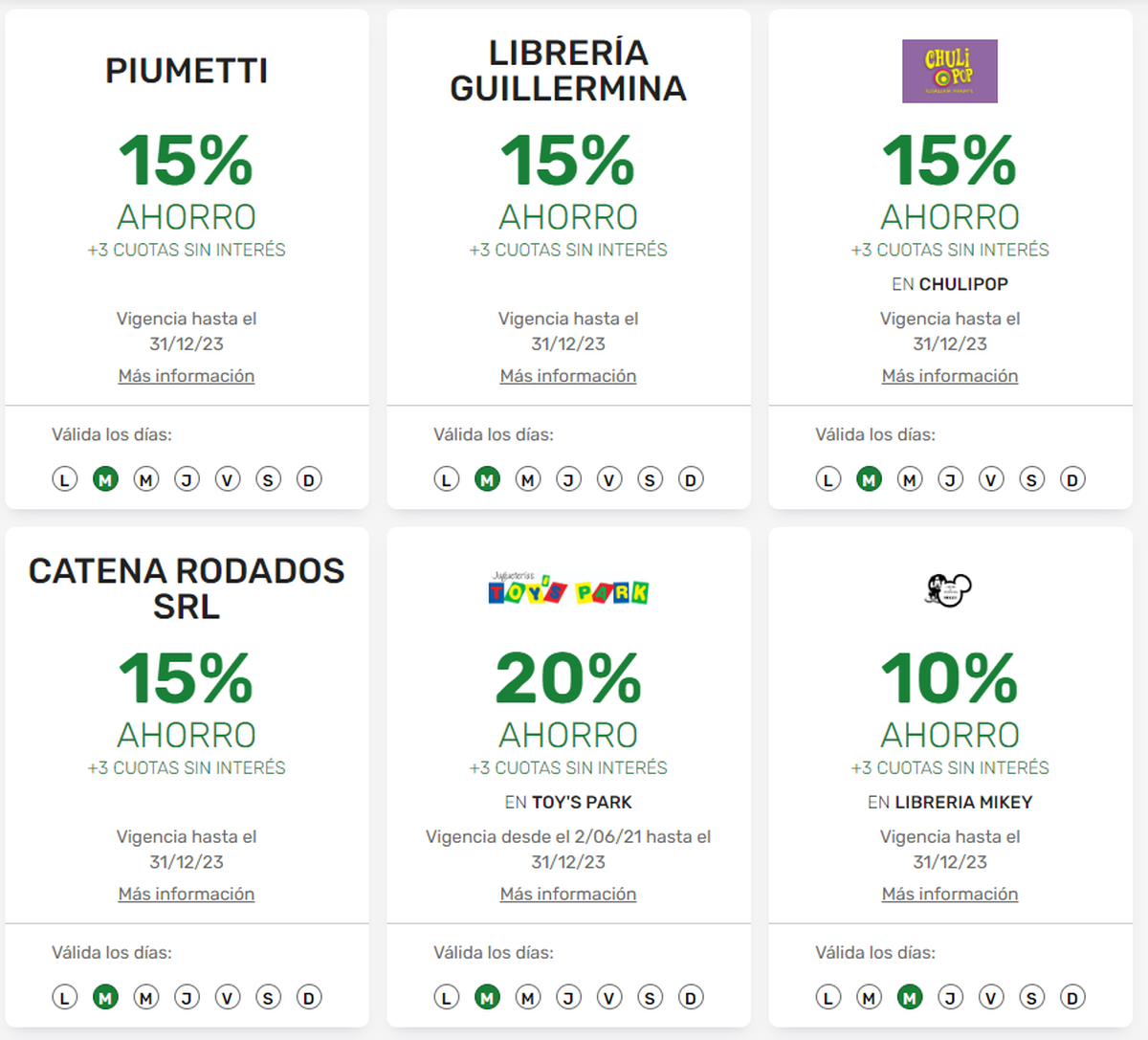 Estos son algunas de las jugueterías y librerías adheridas a los beneficios de Banco Santa Fe. Estos son algunas de las jugueterías y librerías adheridas a los beneficios de Banco Santa Fe.