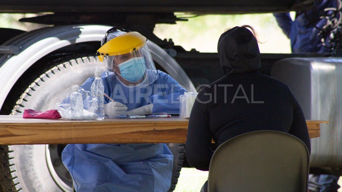 Imágenes del operativo Detectar en barrio El Pozo.&nbsp;