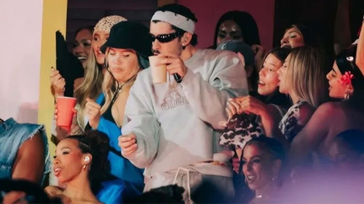 Wanda Nara junto a Bad Bunny durante su paso por Buenos Aires.&nbsp;