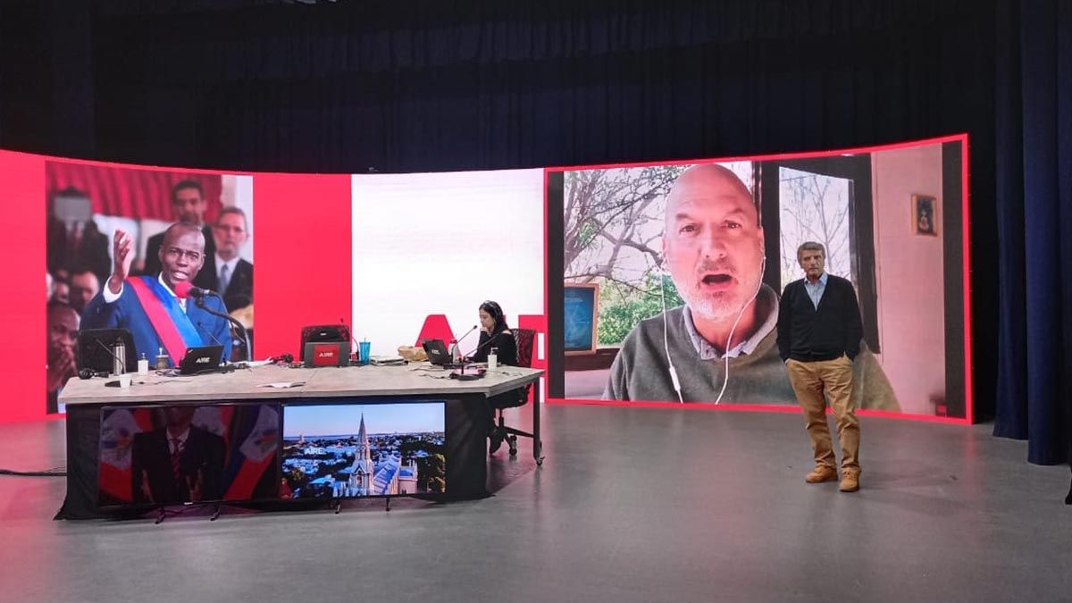 Andrés Repetto se refirió al asesinato del presidente de Haití en Ahora Vengo, con Luis Mino.