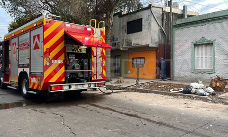 Incendio en el barrio Fomento 9 de Julio Incendio en el barrio Fomento 9 de Julio