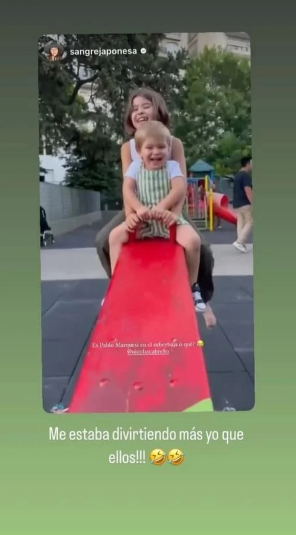 Cabré mostró en sus redes sociales el tiempo que pasó con Rufina y Amancio. Cabré mostró en sus redes sociales el tiempo que pasó con Rufina y Amancio.