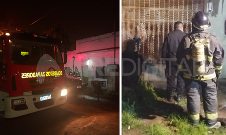Incendio en la subcomisaría de La Guardia