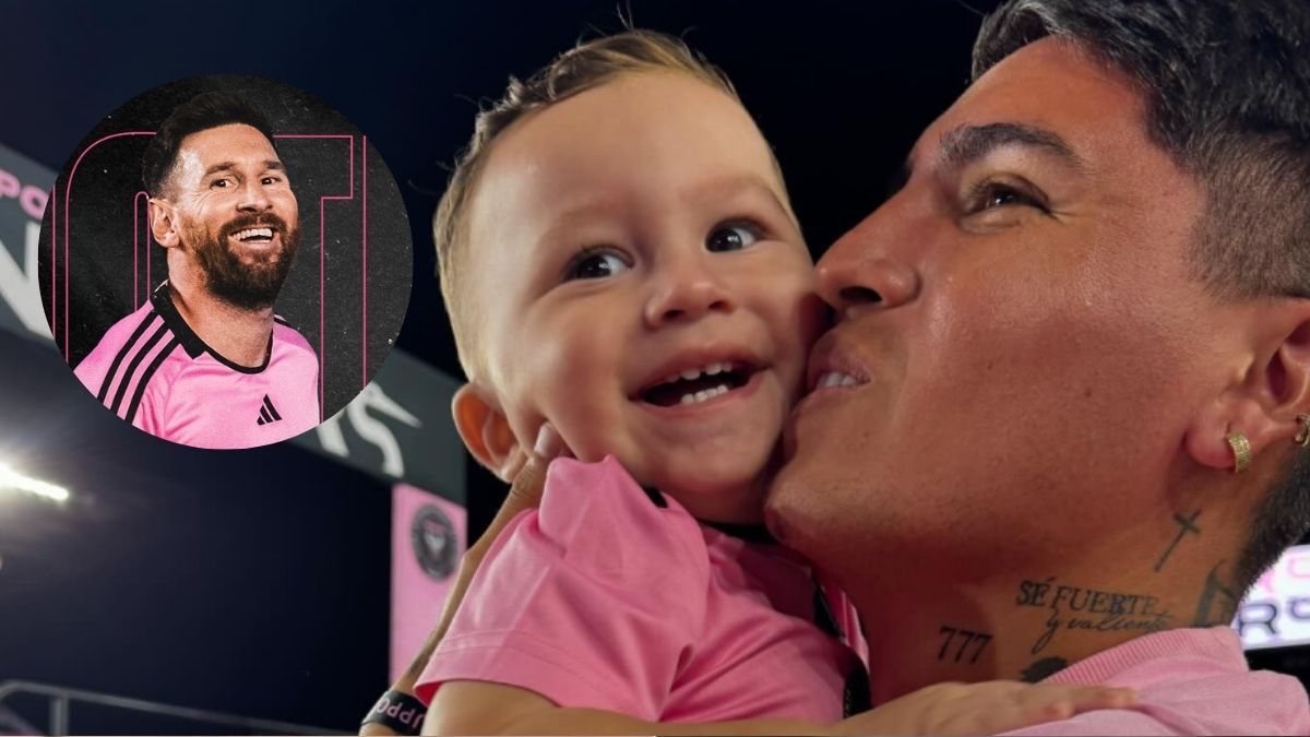 La tierna foto del hijo de Facundo Farías con Lionel Messi tras ganar con Inter Miami