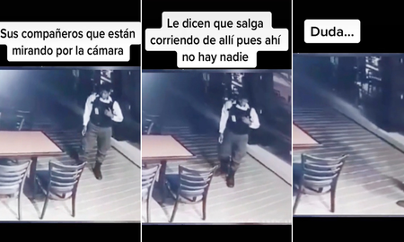 Video: un guardia fue grabado hablando con el fantasma de una nena Video: un guardia fue grabado hablando con el fantasma de una nena