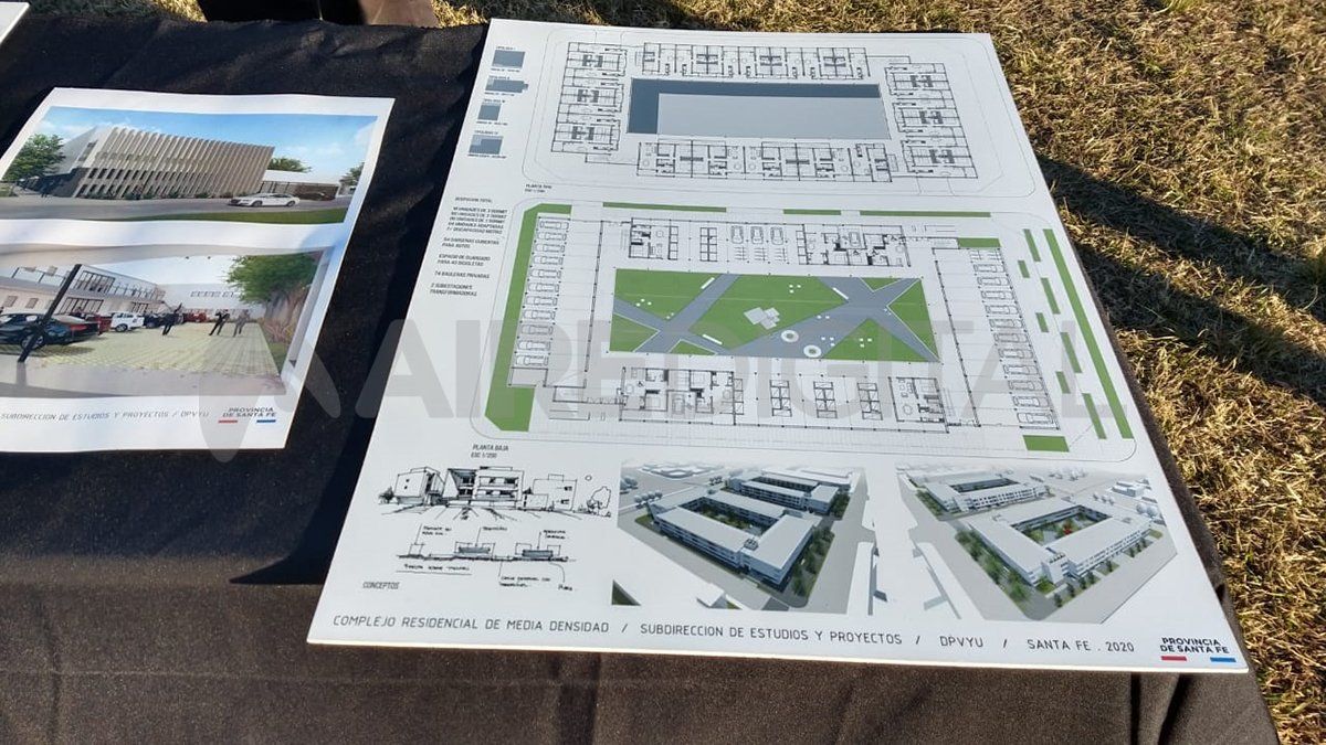 Serán 108 viviendas y un edificio anexo de la UTN.