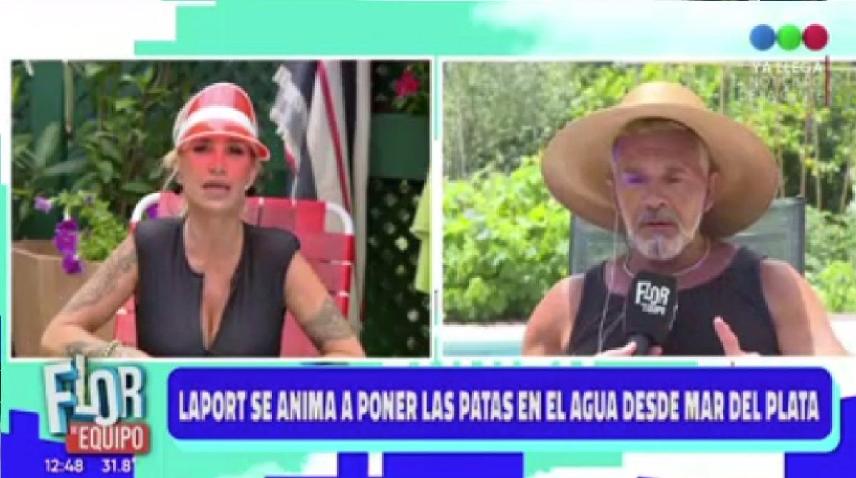 Osvaldo Laport se re calentó con Florencia Peña en plena nota: ¿Esa pregunta no es medio paleolítica?